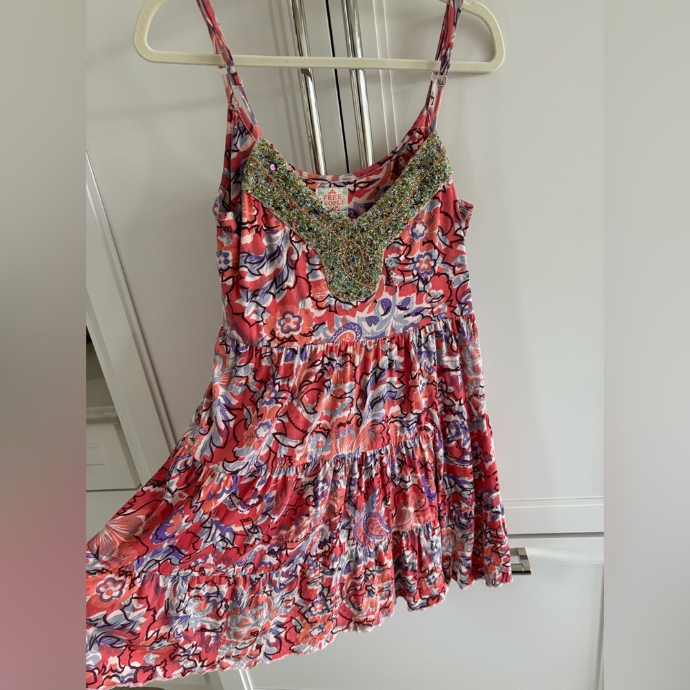 Free People Beaded A Line Dress size Small